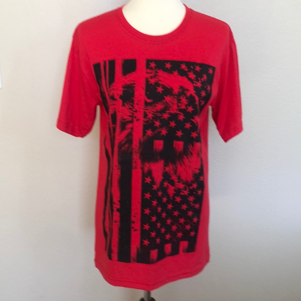 Women’s American Flag Eagle Hammerdown T Shirt Top
